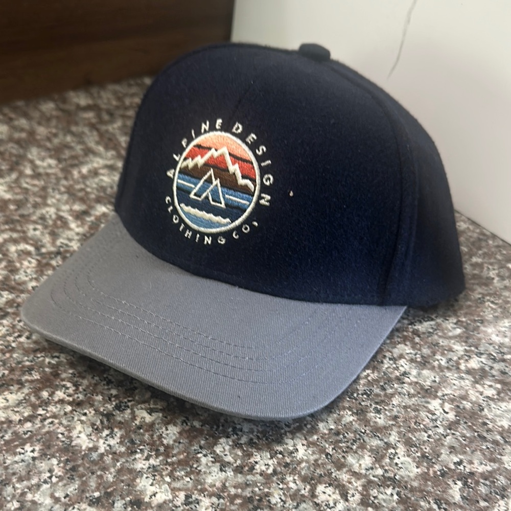 Alpine Design Navy and Gray Cap